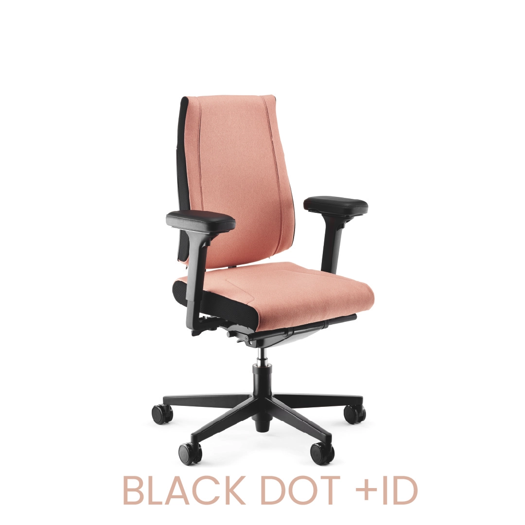 black dot + ID 1